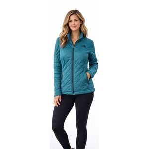 THE NORTH FACE Quilted Insulated Jacket Women's XL Teal Lightweight Puffer